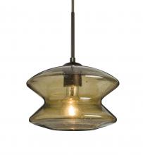 Besa Lighting 1JC-ZENLT-BR - Besa, Zen Cord Pendant, Latte Bubble, Bronze Finish, 1x60W Medium Base