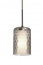 Besa Lighting 1JT-ESASM-LED-BR - Besa, Esa Cord Pendant, Smoke, Bronze Finish, 1x5W LED