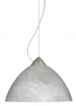 Besa Lighting 1KX-420152-SN - Besa Tessa Cable Pendant Marble Satin Nickel 1x75W Medium Base