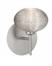 Besa Lighting 1SW-5612GL-SN - Besa Wall Lasso Satin Nickel Glitter 1x40W G9