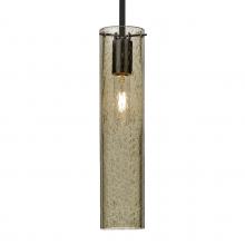 Besa Lighting 1TT-JUNI16LT-BK - Besa, Juni 16 Stem Pendant, Latte Bubble, Black, 1x60W MAX E26 Base