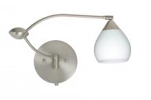 Besa Lighting 1WU-560507-SN - Besa Wall Tay Tay Satin Nickel Opal Matte 1x50W Halogen Gy6.35