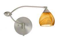 Besa Lighting 1WU-5605HN-SN - Besa Wall Tay Tay Satin Nickel Honey 1x50W Halogen Gy6.35