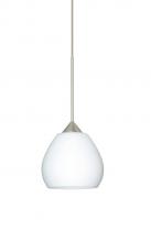 Besa Lighting 1XC-560507-SN - Besa Pendant Tay Tay Satin Nickel Opal Matte 1x50W Halogen