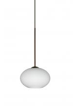 Besa Lighting 1XC-561207-BR - Besa Pendant Lasso Bronze Opal Matte 1x50W Halogen