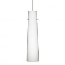 Besa Lighting 1XC-567407-LED-SN-L - Besa Camino Pendant Satin Nickel Opal Matte 1x50W Halogen, 15Ft. Cord