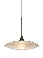 Besa Lighting 1XC-6294GD-LED-BR - Besa Pendant Spazio Bronze Gold/Frost 1x5W LED