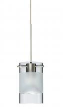 Besa Lighting 1XC-6524EC-SN - Besa Pendant Scope Satin Nickel Clear/Frost 1x50W Halogen Mr16