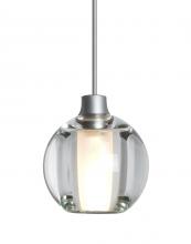 Besa Lighting 1XC-BOCA5CL-SN - Besa, Boca 5 Cord Pendant, Clear, Satin Nickel Finish, 1x35W Halogen