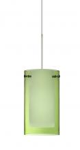 Besa Lighting 1XT-L44007-SN - Besa Pendant Pahu 4 Satin Nickel Transparent Olive/Opal 1x35W Halogen