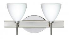 Besa Lighting 2SW-177907-LED-CR - Besa Wall Mia Chrome Opal Matte 2x5W LED