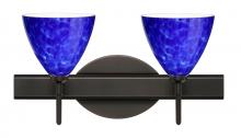 Besa Lighting 2SW-177986-BR - Besa Wall Mia Bronze Blue Cloud 2x40W G9