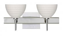 Besa Lighting 2SW-4679KR-CR-SQ - Besa Wall With SQ Canopy Brella Chrome Chalk 2x40W G9