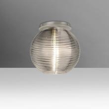 Besa Lighting 461602C-SN - Besa Kristall 8 Ceiling, Smoke, Satin Nickel Finish, 1x60W E26 Base