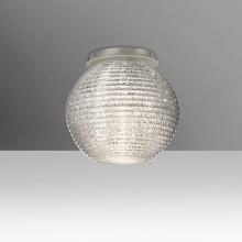 Besa Lighting 4616GLC-LED-SN - Besa Kristall 8 Ceiling, Glitter, Satin Nickel Finish, 1x9W LED