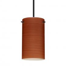 Besa Lighting B-4404CH-BK - Besa Stilo 7 Pendant For Multiport Canopy Black Cherry 1x50W MAX E12 Base