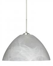 Besa Lighting J-420152-LED-SN - Besa Tessa LED Pendant For Multiport Canopy Marble Satin Nickel 1x9W LED