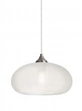 Besa Lighting J-BANAFR-EDIL-SN - Besa Pendant For Multiport Canopy Bana Satin Nickel Frost 1x4W LED Filament