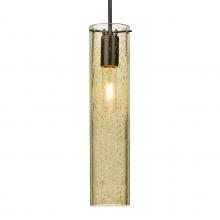 Besa Lighting J-JUNI16GD-BK - Besa, Juni 16 Pendant For Multiport Canopy, Gold Bubble, Black, 1x60W MAX E26 Base