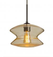 Besa Lighting J-ZENGD-EDIL-BR - Besa, Zen Cord Pendant For Multiport Canopy, Gold Bubble, Bronze Finish, 1x8W LED Fil