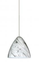 Besa Lighting RXP-1779MG-SN - Besa Pendant Mia Satin Nickel Marble Grigio 1x50W Halogen