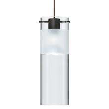 Besa Lighting RXP-6527EC-BR - Besa, Scope 7 Cord Pendant, Clear/Frost, Bronze Finish, 1x50W MAX GY6.35 Base