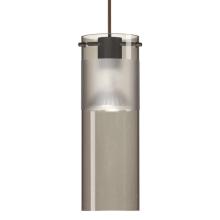 Besa Lighting RXP-6527ES-LED-BR - Besa, Scope 7 Cord Pendant, Smoke/Frost, Bronze Finish, 1x5W LED