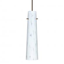 Besa Lighting X-567419-LED-BR-L - Besa Camino Pendant for Multiport Canopy Bronze Carrera 1x50W Halogen, 15Ft. Cord