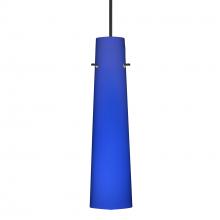 Besa Lighting X-5674CM-LED-BK - Besa Camino Pendant for Multiport Canopy Black Cobalt Blue Matte 1x50W Halogen