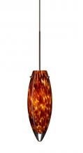 Besa Lighting XP-409618-BR - Besa Pendant Juliette Bronze Amber Cloud 1x35W Halogen