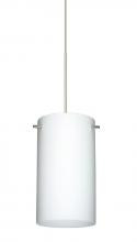 Besa Lighting 1XC-440407-LED-SN - Besa Stilo 7 Pendant Opal Matte Satin Nickel 1x5W LED