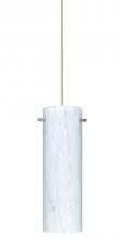 Besa Lighting 1XC-493019-LED-SN - Besa Copa Pendant, Carrera, Satin Nickel, 1x5W LED