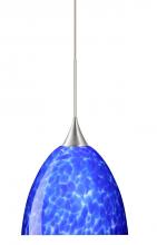 Besa Lighting RXP-757086-SN - Besa Pendant Sasha Satin Nickel Blue Cloud 1x50W GY6.35