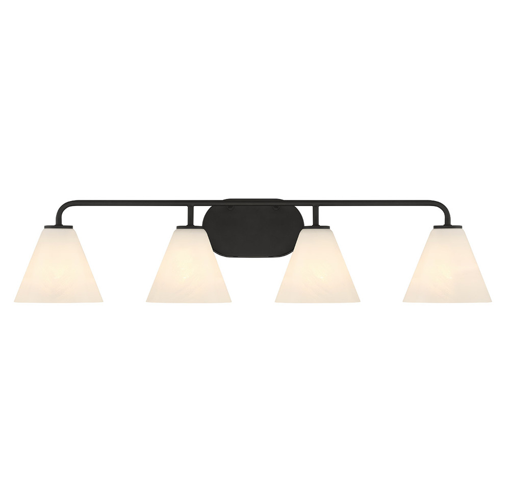 Blair 4-Light Bathroom Vanity Light in Matte Black