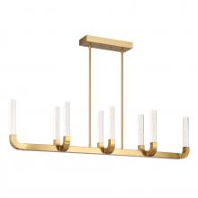 Savoy House 1-8951-8-322 - Del Mar 8-Light LED Linear Chandelier in Warm Brass by Breegan Jane