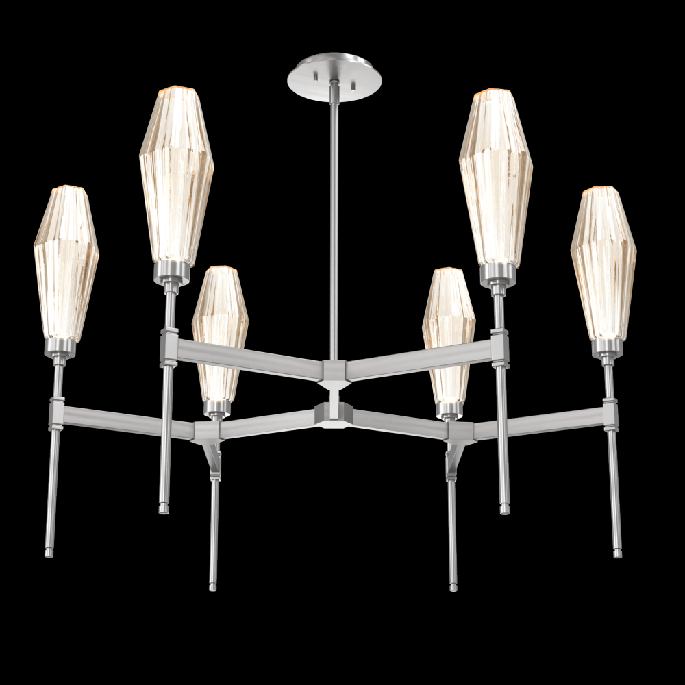 Aalto Round Belvedere Chandelier-37-Satin Nickel