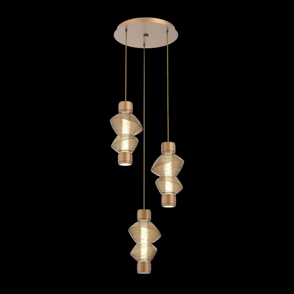 Mandrel Round 3pc Multi-Pendant - Mesa