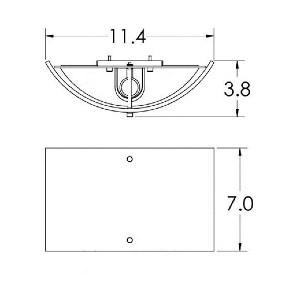 Textured Glass Round Cover Sconce