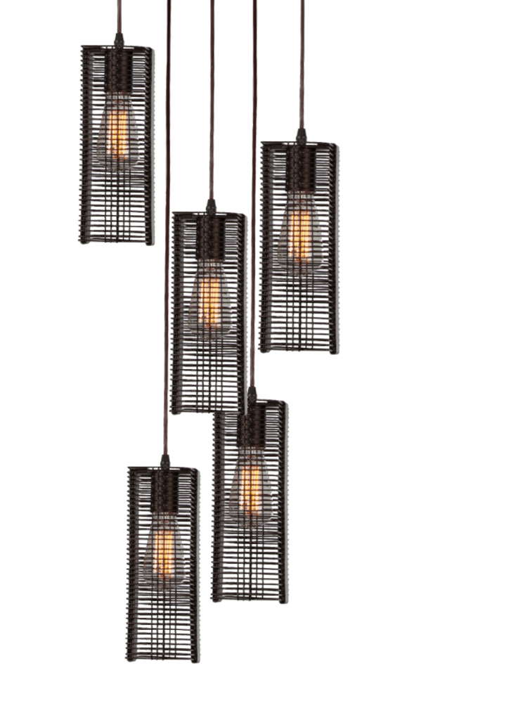 Downtown Mesh Round 11pc Multi-Pendant