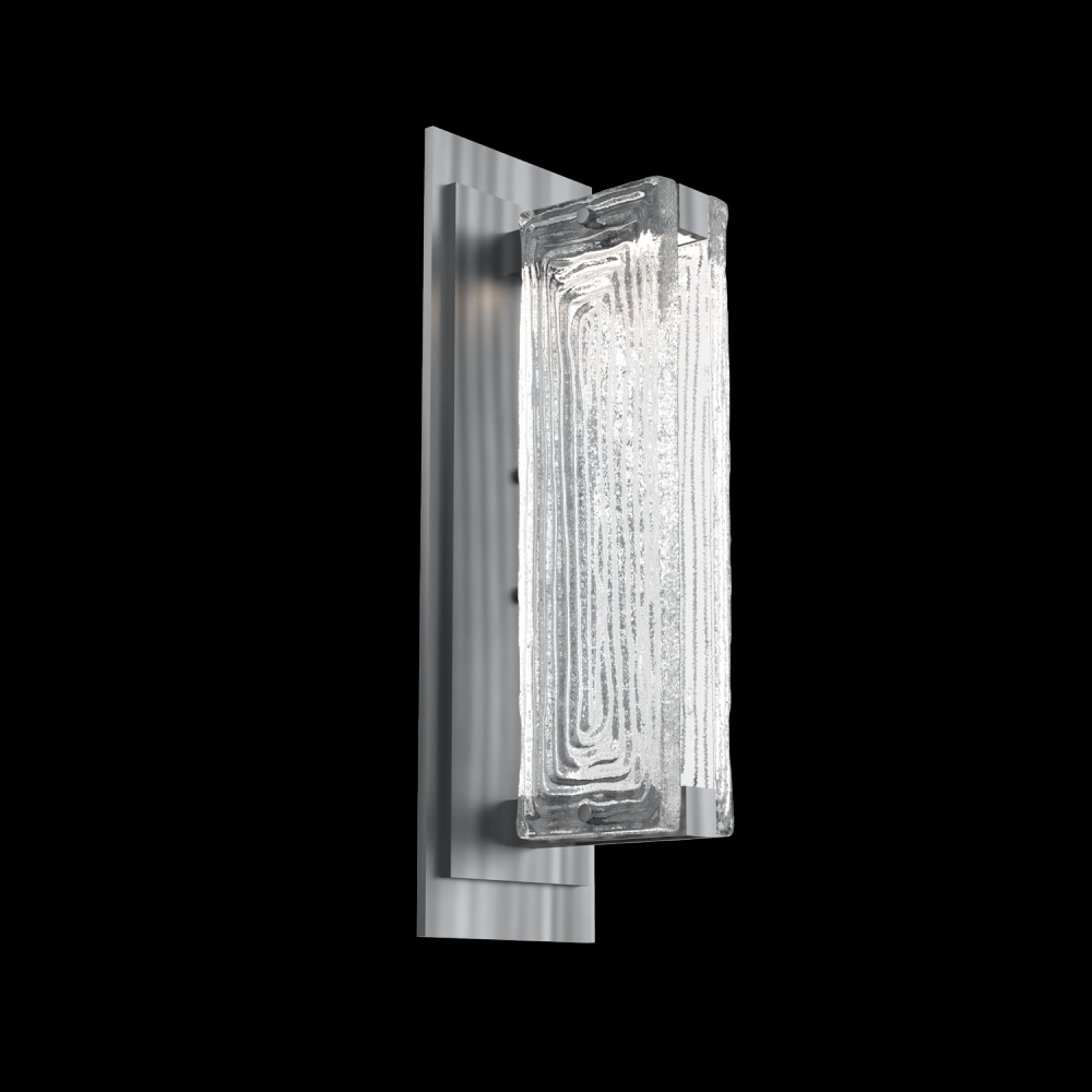 Tabulo Sconce-Gunmetal-Linea Cast Glass