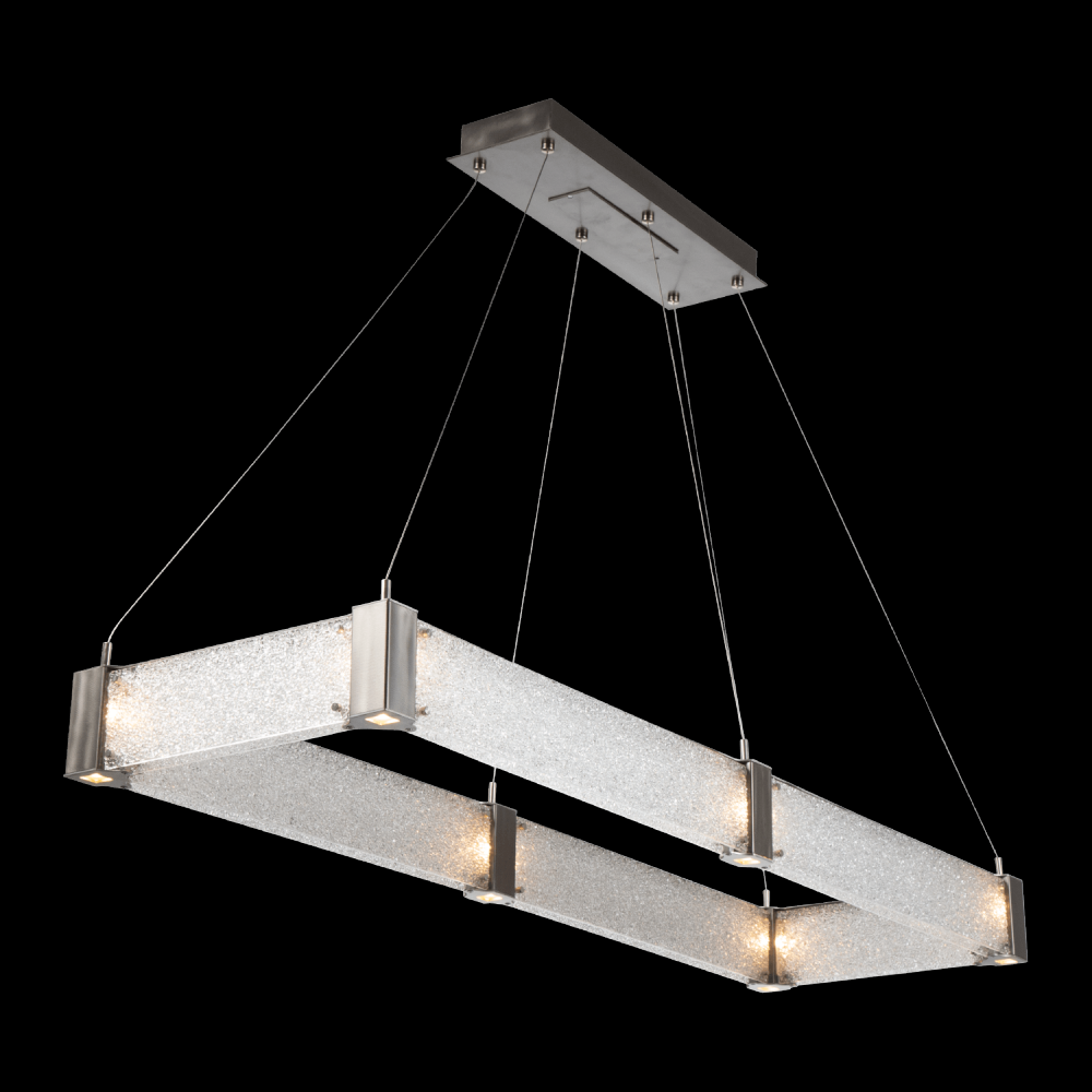 Parallel Rectangular Chandelier - 48-Novel Brass