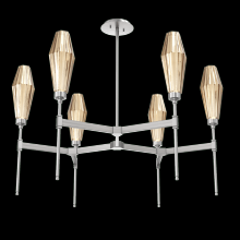 Hammerton CHB0049-37-SN-RB-001-L3 - Aalto Round Belvedere Chandelier-37-Satin Nickel