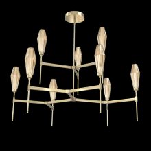 Hammerton CHB0049-54-HB-RB-001-L3 - Aalto Round Belvedere Chandelier-54-Heritage Brass