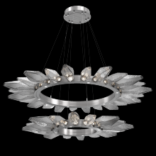 Hammerton CHB0050-2T-SN-CS-CA1-L3 - Rock Crystal Radial Ring Two Tier - 42/56-Satin Nickel