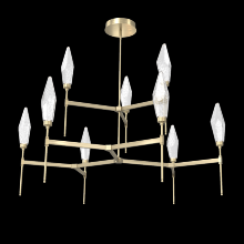 Hammerton CHB0050-54-HB-CC-001-L3 - Rock Crystal Round Belvedere Chandelier-54-Heritage Brass