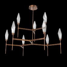 Hammerton CHB0050-54-RB-CS-001-L3 - Rock Crystal Round Belvedere Chandelier-54-Oil Rubbed Bronze