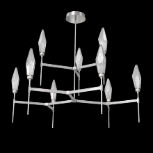 Hammerton CHB0050-54-SN-CS-001-L3 - Rock Crystal Round Belvedere Chandelier-54-Satin Nickel