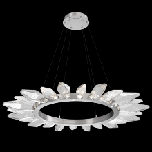 Hammerton CHB0050-56-SN-CC-CA1-L3 - Rock Crystal Radial Ring - 56-Satin Nickel