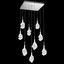 Hammerton CHB0059-09-CS-BC-C01-L3 - Blossom Square 9pc Multi-Pendant