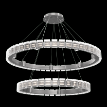 Hammerton CHB0087-2T-SN-TP-CA1-L3 - Tessera 38" & 50" Two-Tier Ring-Satin Nickel